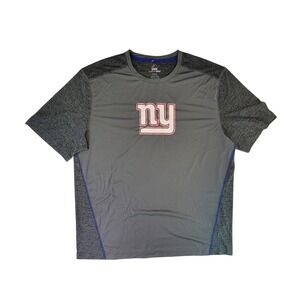 Majestic Mens New York Giants Cool Base Short Sleeve T Shirt XL Gray NFL